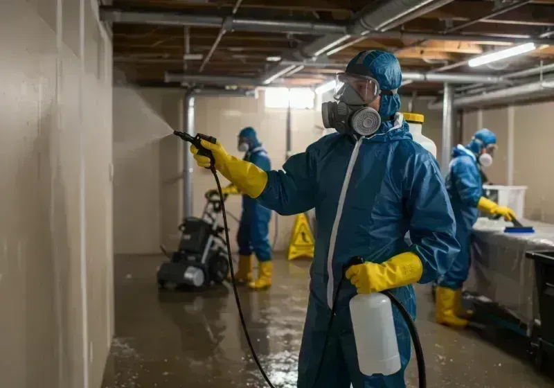 Basement Sanitization and Antimicrobial Treatment process in Douglas County, IL